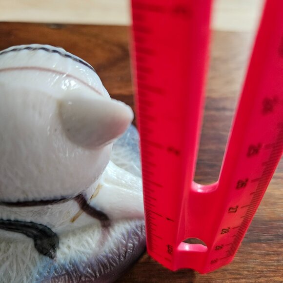 Westmorland slag glass milk and purple cat figurine - Picture 4 of 6